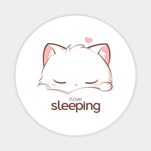 Cat I love sleeping Magnet